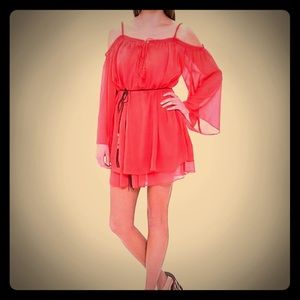 Double Zero Cold Shoulder Dress